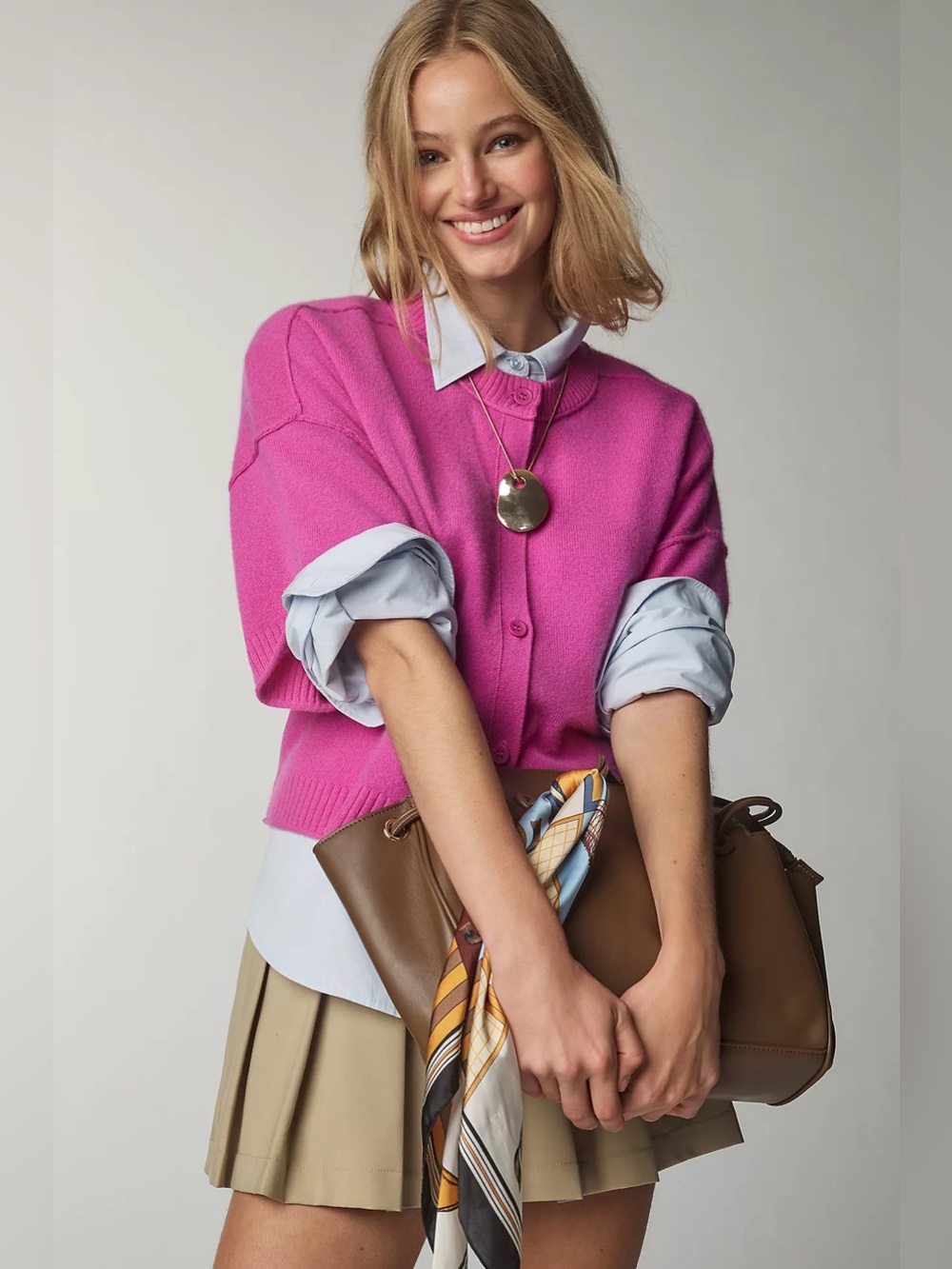 Anthropologie The Goldie Crew-Neck Cashmere Jumper: Cardigan Edition NWT - Picture 5 of 14
